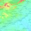 Mapa topográfico Jaggampeta, altitude, relevo