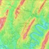 Mapa topográfico Green Ridge State Forest, altitude, relevo