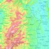 Mapa topográfico Chico River, altitude, relevo