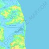 Mapa topográfico Great Yarmouth, altitude, relevo