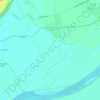 Mapa topográfico Pombalinho, altitude, relevo