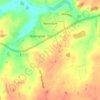 Mapa topográfico Botesdale, altitude, relevo