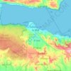 Mapa topográfico Sabana de la Mar, altitude, relevo