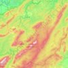 Mapa topográfico Саткинское городское поселение, altitude, relevo