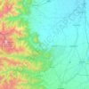 Mapa topográfico Maira, altitude, relevo