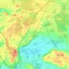 Mapa topográfico Mionnay, altitude, relevo