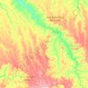 Mapa topográfico Santa Rita do Trivelato, altitude, relevo