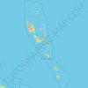 Mapa topográfico Vanuatu, altitude, relevo