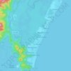 Mapa topográfico Matinhos, altitude, relevo