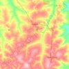 Mapa topográfico Miraselva, altitude, relevo