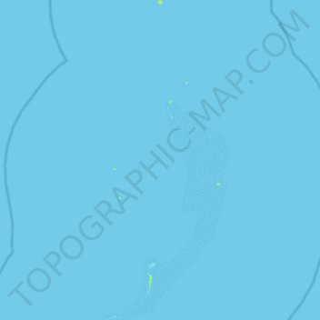 Mapa topográfico Saint Brandon, altitude, relevo