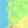 Mapa topográfico نهر العاصي, altitude, relevo