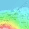 Mapa topográfico Distrito VI, altitude, relevo