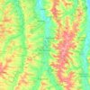 Mapa topográfico Vic-Fezensac, altitude, relevo