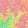 Mapa topográfico Joshimath, altitude, relevo