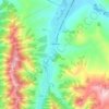 Mapa topográfico Сараса, altitude, relevo