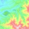 Mapa topográfico Folques, altitude, relevo