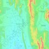Mapa topográfico Porumamilla, altitude, relevo