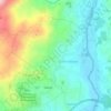 Mapa topográfico Guilhadeses, altitude, relevo