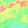 Mapa topográfico Casinhas, altitude, relevo