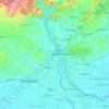 Mapa topográfico East Godavari, altitude, relevo
