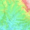 Mapa topográfico Rajauri, altitude, relevo