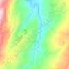 Mapa topográfico Aveloso, altitude, relevo