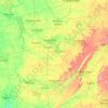 Mapa topográfico Tennessee River, altitude, relevo