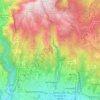 Mapa topográfico São Roque, altitude, relevo