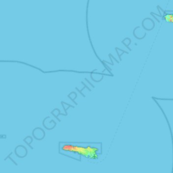 Mapa topográfico Pelagie Islands, altitude, relevo