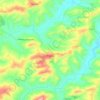 Mapa topográfico Mogliano, altitude, relevo