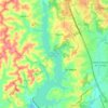 Mapa topográfico Represa Passaúna, altitude, relevo