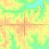 Mapa topográfico Cincinnati, altitude, relevo