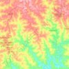 Mapa topográfico São José do Centro, altitude, relevo