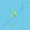 Mapa topográfico Phi Phi Islands, altitude, relevo