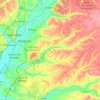 Mapa topográfico Ribeira de Muge, altitude, relevo