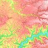 Mapa topográfico Réquista, altitude, relevo