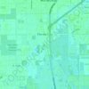 Mapa topográfico Florida City, altitude, relevo