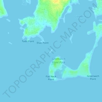 Mapa topográfico Pelican Island, altitude, relevo