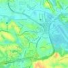 Mapa topográfico Praa Matriz de São Cristóvão, altitude, relevo