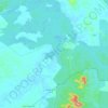 Mapa topográfico Sungai Sembrong, altitude, relevo