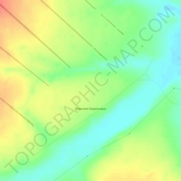 Mapa topográfico Верхняя Березовка, altitude, relevo