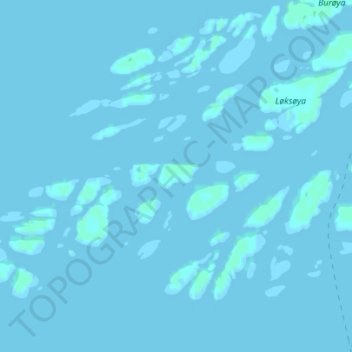 Mapa topográfico Stokkøya, altitude, relevo