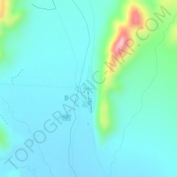 Mapa topográfico Peñas, altitude, relevo