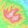 Mapa topográfico Olympos National Park, altitude, relevo