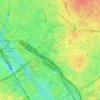 Mapa topográfico Jardinières angles des rues Daumesnil - Charenton, altitude, relevo
