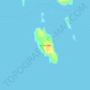 Mapa topográfico Turtle Island, altitude, relevo