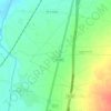 Mapa topográfico Complejo de descarga de aguas subterráneas del Jiloca, altitude, relevo