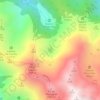 Mapa topográfico Étang d'Ayes, altitude, relevo