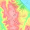 Mapa topográfico Parque Ambiental de Santa Margarida, altitude, relevo